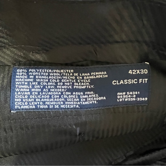 Stafford Performance Washable Wool Blend Pants - Picture 10 of 10